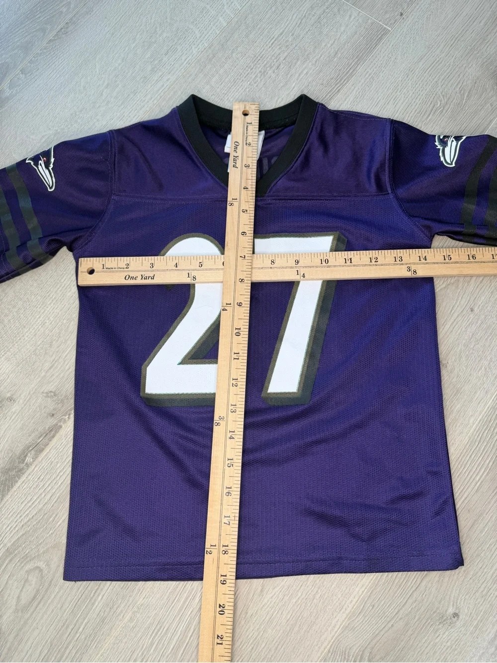 NFL Team Apparel Ravens Ray Rice #27 Jersey Kids XS (4-5) Purple